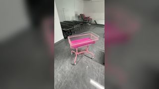 سبد خرید بچه صورتی