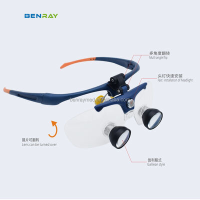 Loup Head Light Dental Doctor 2.5X-340 2.5X-420 2.5X-500  Embedded Customized Products Custom Working Distance Magnifying Glass