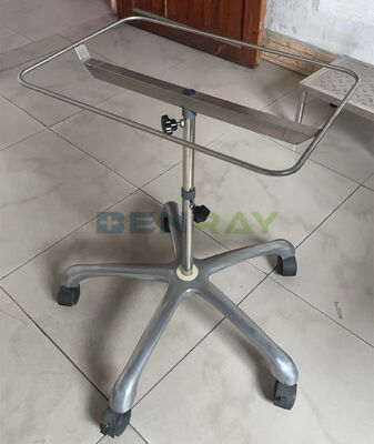 Mobile Adjustable Stainless Steel Hospital Medical Mayo Table tray cart