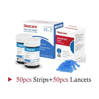 Home Use Accurate Blood Glucose Meter Blood Glucose Monitor Blood Sugar Meter With 50 Test Strips & 50 Sterile Lancets