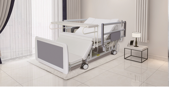 450mm Low Deck Antibacterial Nursing Bed Electric Backrest 125mm Mute Casters SGS Coating