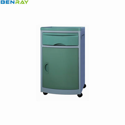 قفسه کابینت کنار تخت پزشکی بیمارستان پلاستیکی ABS با یک کشو